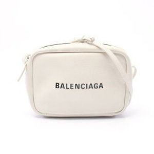 Balenciaga Camera Bag Shoulder Bag Leather White
